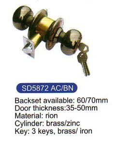 5872 Furniture Mortise Lock Security Knob Door Lock Part Lock Backset 70mm Origin China Style European Trademark TRUMY Model NO. - Zhenjiang Trumy Industrial Co., Ltd. - China