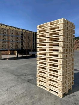 EPAL pallets Grade New Brand Name Epal Humidity 18-22% Entry Type 4-way Style Double Faced Raw Material Hardwood Place of Origin Romania - Agroral import export srl  - Romania