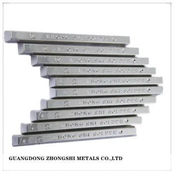 Good Quality Lead Free Tin Alloy Solder Bar - Guangdong ZhongShi Metals Co., Ltd - China