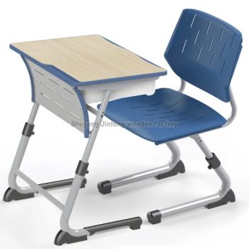 Furniture Adjustable Height School Desks and Chair Set Style Modern Origin China Shape Square Rotary Rotary Folded Unfolded - Shuyang Jinfeng Wooden Factory - China