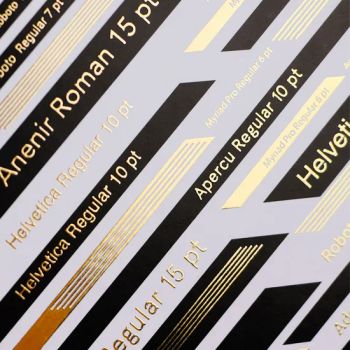 Custom 3D Varnish Gold Foil Raised Letter Logo Poster Paper 1Y Moisture Proof MOQ100 20x20x0.15cm - Ningbo Kunpeng Printing Co., Ltd. - China
