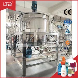 Liquid Soap Lotion Detergent Hand Sanitizer Gel Essential Oil Production Equipment Vacuum Emulsifying Making Shampoo Blender Mixer Machine - LTB Machinery Co.,ltd - China