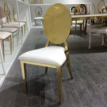 Luxury PU Leather Dining Chairs with Stainless Steel Legs - Fujian Dongyi Shenghui International Trade Co., Ltd. - China
