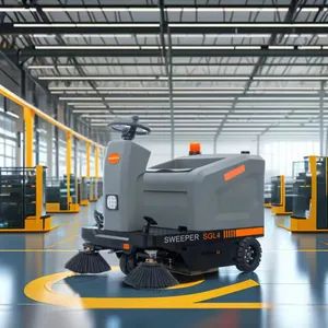 Ride-on Wet Industrial Floor Sweeper Cleaning Equipment Floor Sweeper Truck - Lu'an Woma Import and Export Co., Ltd. - China