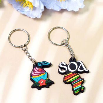 Hengrui Metal Key Chains Custom Alloy Car Letter Name Logo Souvenir Gift Key Rings Key Holder Custom Soft Enamel Keychain - Guangzhou Musen International Co., LTD. - China