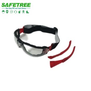 Safetree Polyester EVA Foam Lined PC Arms Safety Glasses with Band - Zhejiang Safetree Industry Tech Co., Ltd. - China