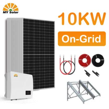 My Solar Wholesale 10kw 10 Kw Photovoltaic PV Hybrid on Grid off Grid Home Solar Power Renewable Energy System Plant - MY Solar Technology Co., Ltd. - China