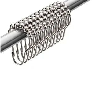 Bathroom Accessory Stainless Steel Dual Shower Curtain Hooks - Ningbo Inunion Import and Export Co., Ltd. - China