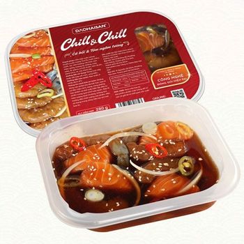 Ca Hoi & Tom Ngam Tuong Chill & Chill (Salmon & Shrimp Marinated in Chill & Chill Sauce) - Highper - Angola