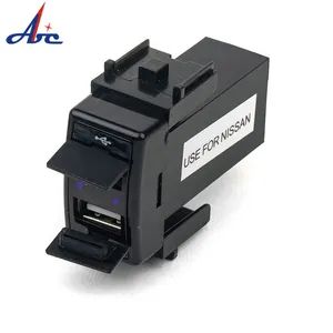 DC12V 2.1A Mini USB Power Socket LED Car Lighter Charger with Audio Outlut for Mazda Car - YUEQING AIBEIKEN ELECTRIC CO., LTD. - China