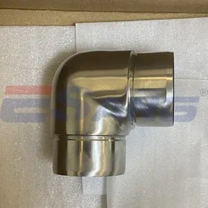Esang Stainless Steel 90Deg Handrail Elbow 38.1-50.8MM SS304 Modern Mirror Brushed 1Y - Foshan Esang Metal Products Co., Ltd. - China