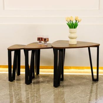 3 Sets Triangle Shape Fashion Design Home Office Coffee Tables - Shandong Feilu Home Furniture Co., Ltd. - China