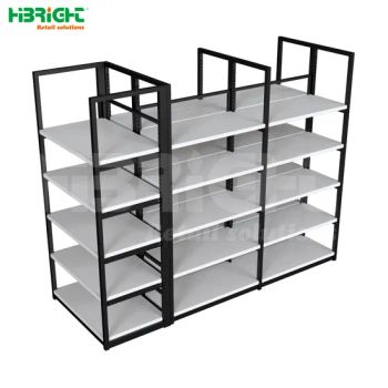 Heavy Duty Supermarket Retail Solutions Glass Wall Display Stand Supermarket Shelves Without Back Panel Supermarket Rack - Suzhou Highbright Store Fixtures Co., Ltd. - China