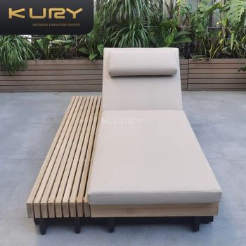 Outdoor Pool Chairs Daybed Sunbed Teak Sun Chaise Lounge MOQ 1 Type Single Origin China Folded Folded Condition New Color - Foshan Shunde Gaoang Furniture Industry Co., Ltd. - China