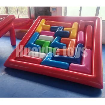 New 2.5*2.5*0.3m Inflatable Jigsaw Puzzle Custom Jigsaw Puzzle Toy Inflatable Cube Games - Guangzhou Huayue Inflatable Products Co., Ltd. - China