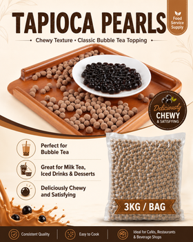 Bubble Tea Tapioca Pearls 3kg Chewy Premium from California Sunlight Co.,Ltd Bubble Tea Tapioca Pearls 3kg Chewy Premium - California Sunlight Co.,Ltd - Taiwan