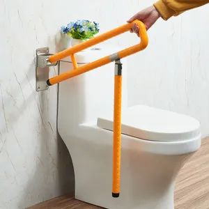 Vertical Designer Grab Bars Gold Brass Handrail Ada Bathroom Handle Bar Handicap Toilet Shower Grab Bathroom Grab Bar for Seniors - Qingyuan Xingxiang Hardware Products Co., Ltd - China