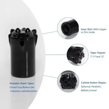 38mm Cold Pressed Ball Tooth Drill Bit Cross Border Supply Specialized for Rock Mining Drilling Rigs - Quzhou Zhongdu Machinery Technology Co., Ltd. - China