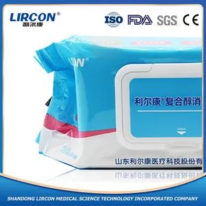 Special Nonwovens Flushable Non Irritant Makeup Remover Cleaning Disinfection Wet Wipe - Shandong Lircon Medical Technology Co., Ltd. - China