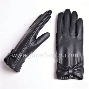 Wholesale Luxury Fashion Winter Warm Sheep Leather Gloves Womens - Shijiazhuang Janefan Import and Export Trade Co., Ltd. - China