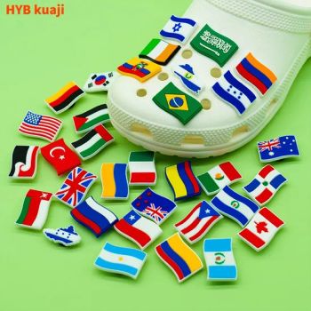 2024 Wholesale New Arrival Flag Custom PVC Shoe Decorations Thick 3mm Gender All Material PVC Origin Fujian Model NO. - Jinjiang Tuocheng Shoes Material Co.,Ltd. - China