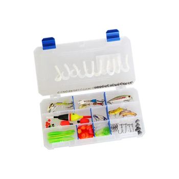 Customized Trout Fishing Accessories Box Set Q'ty 121PCS Material PVC Origin Weihai Size 11 X 7 X 1.75'' Trademark Afisher or - Weihai Huayue Sports Co., Ltd. - China
