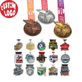 Manufacture Soccer Football Basketball Gymnastics Dance Sport Race Finisher Medals Custom - WUHAN JARMOO FLAG CO., LTD. - China