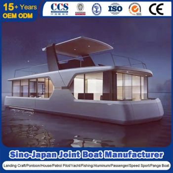 Waterplay Crafts House Boat House Boat Luxury Floating Prefab House Boats Customized 5.6m/11.5m/11.8m/13m/16m/18m - Qingdao Yamane Ryu Yacht Manufacturing Co., Ltd. - China