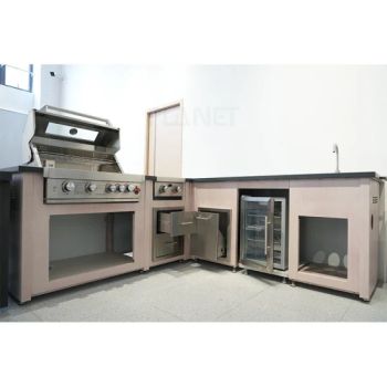 Customized Stainless Steel Outdoor Kitchen Cabinet BBQ Charcoal Accessories - Guangdong Planet Kitchen Cabinetry Co., Ltd. - China