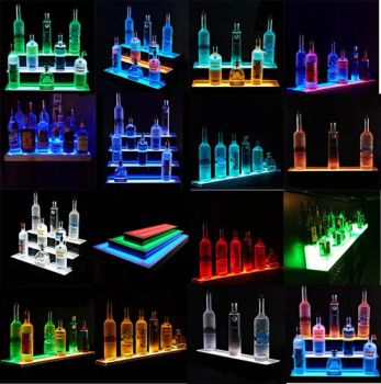 Acrylic White Wine Glass Rack Rainbow Cup Cocktail Glass Bar KTV Storage Rack Wine Rack - Shenzhen Leshi Display Products Limited - China