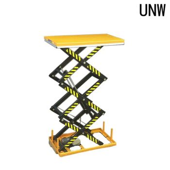Heavy Duty Hydraulic Lifting Platform 1ton Capacity Triple Scissors Lift Table - Shandong Unid Intelligent Technology Co., Ltd. - China