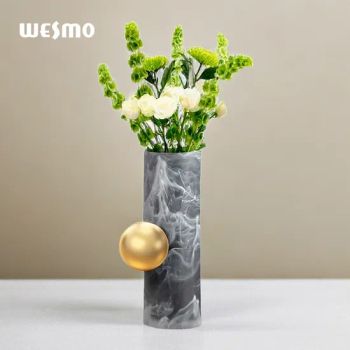 Resin Home Decoration Accessories Handmade Vase Nordic Art Decoration Table Flower Vase - Wesmo Industries Limited - China