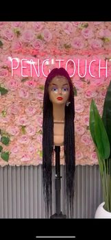Black Colour Long braided Wig - PENG TOUCH LTD - Nigeria