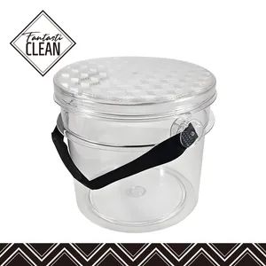 Fantasticlean 15L Pet Clear Plastic Transparent Car Washing Bucket with Lid for Car Detailing Cleaning Tools - Ningbo Fantasticar International Trade Co., Ltd. - China