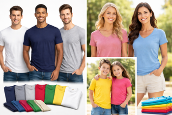 Knitted T-Shirts (Men / Women / Kids) Hs Code 6109 Origin India GSM 140–220 GSM (customizable) Gsm 140–220 Gsm (customizable) - Eximbiz Enterprises - India
