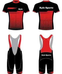 Bike Cycling Jersey Bib Shorts PRO Coolmax Cycling Jersey Size L Type Suit Zip Full Zip Origin China Gender Unisex Pattern - Dongguan Kyle Sporting Goods Co., Ltd. - China