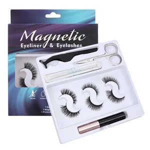 Newest Styles Eyelash 5 Magnets Eyeliner Lashes 3D Wholesale Own Brand 3D Magnetic Eyelashes - Dare Beauty Co., Ltd. - China