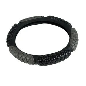 Stylish Leather Car Steering Wheel Cover Sample Free Logo Accept Origin China MOQ 500 Sets Model NO. A05311 Payment Term - Shanghai Huaqi Industrial Co., Ltd. - China
