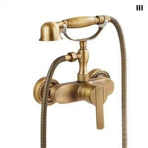 Antique European Style Full Copper Bathroom Shower Faucet Apartment for Home Use - Shanghai Yizhiniu Building Materials Trading Co., Ltd - China