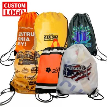 Factory Custom Promotional Drawstring Sports Non-Woven Shoe Bag - WUHAN JARMOO FLAG CO., LTD. - China
