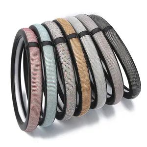 Auto Car Steering Wheel Cover Universal 38cm Sample Free Logo Accept Origin China MOQ 200 Sets Brand Autoall Payment Term - Shanghai Huaqi Industrial Co., Ltd. - China