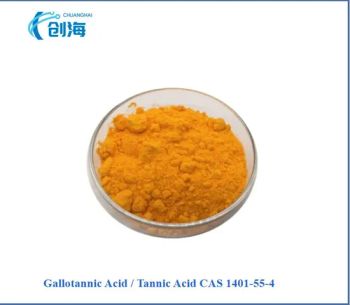 China Sell Gallotannic Acid / Tannic Acid CAS 1401-55-4 MOQ 1kg Origin China Name 1401-55-4 HS Code 29214990 EINECS - Hebei Chuanghai Biotechnology Co., Ltd - China