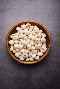 foxnut (makhana) Texture Crunchy Glycemic Index Low Fiber Content High Caloric Content Low Shelf Life 9-12 Months Source Direct From Farm - Agritech  - India