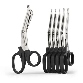 Medical First Aid Autoclavable Bonded Bandage Shears Bent Stainless Steel Gauze Scissors - Ningbo Multi Channel Co., Ltd. - China