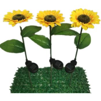 Solar Waterproof Flowers Landscape Decorative Sunflower Lamps Solar LED Garden Sunflower Stake Lights Outdoor Lawn Lantern - Xiamen Bright Import and Export Co., Ltd. - China