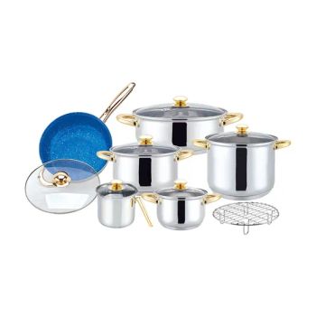 High Quality 13 Piece Stainless Steel Induction Luxury Cookware Sets for Kitchenware - Jiangmen Changshi Industry Co., Ltd. - China