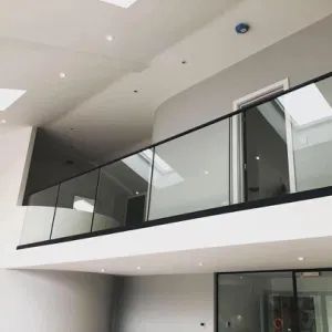 dB Fashion Stair Railing Aluminum Glass Railing with SGCC Tempered Glass - Double Building Materials Co., Ltd. - China