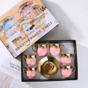 Luxury Modern Promotional Gift Ceramic Mugs Coffee Cup & Saucer Tableware - MARKET UNION CO., LTD. - China