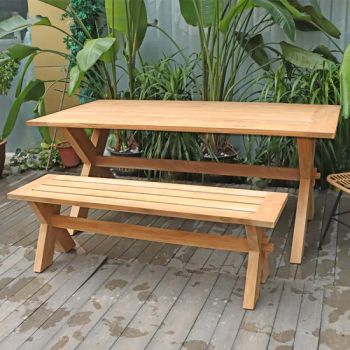 Hot Bar Hotel OEM Foshan Garden Benches Outdoor Wood Table Chair Dining Set - Foshan Darwin Furniture Co., Ltd. - China