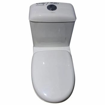 Closed Front White Floor Mounted Round Toilet Seat, For Home, Size/Dimension: 670 X 370 X 755 mm - Anamika Enterprises - India